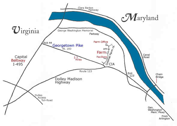 CIA Headquarters Area Map